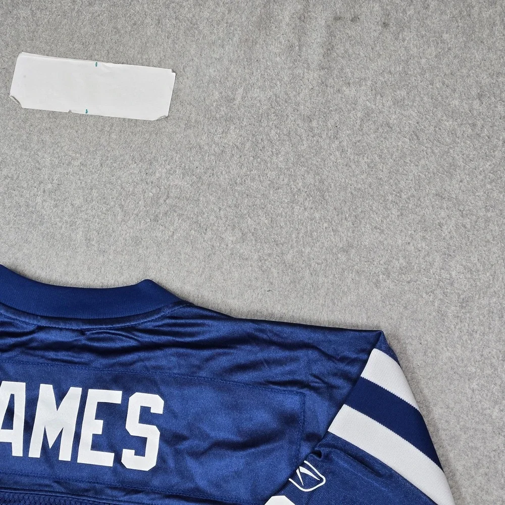Indianapolis Colts Men Jersey L Blue Edgerrin James #32 Mesh Logo Football NFL
